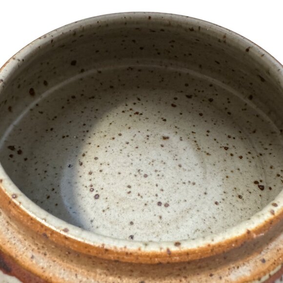 Studio Art Pottery Signed Bunny McBride Stoneware 2 Pc Jar Glazed Speckles RARE - Picture 16 of 16